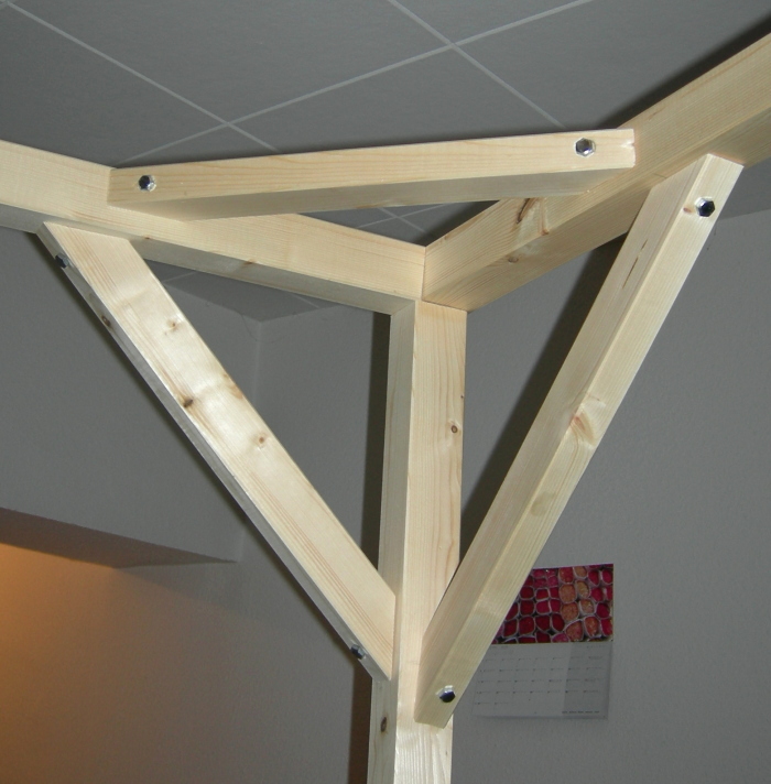 Eine Ecke, aufgerichtet.